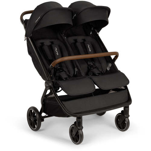Nuna TRVL dubl Lightweight Side by Side Double Stroller - Caviar