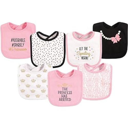 Hudson Baby Unisex BabyCotton Bibs - One Size