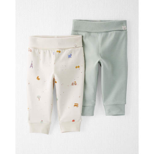 Baby Organic Cotton 2-Pack Joggers - Style,Multi