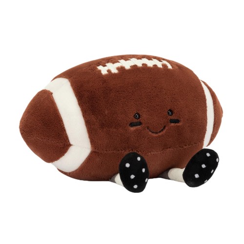 Football Jelly cat - Jellycat Cute Football Plush Toy – Soft Stuffed Basketball Plushie, Furry Playful Hug Sports Plush Pillow, Ideal for Kids, Family, Friends, Room, Sofa, Bed Decor