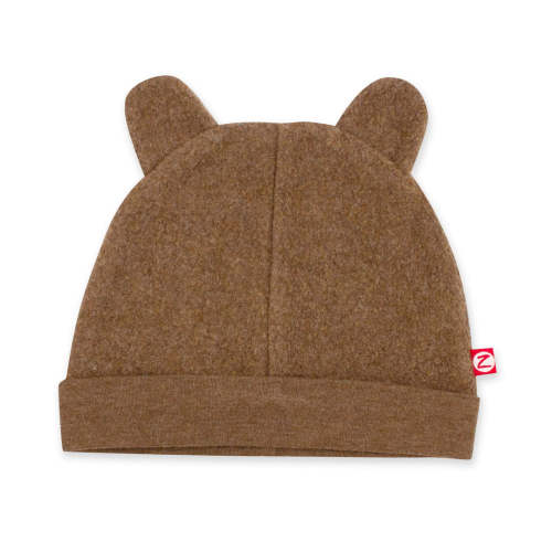 Zutano Cozie Fleece Hat - Heather Mocha