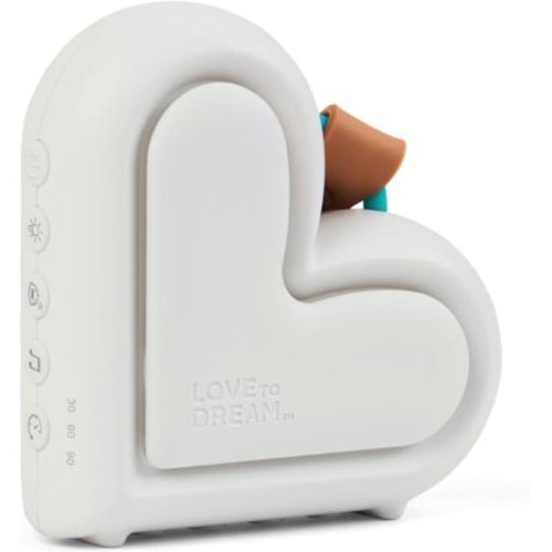 Love to Dream Sleep Machine, Portable Sound Machine with 9 Soothing Sounds, Night Light for Babies, White