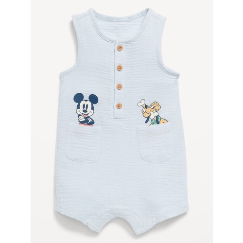 Disney© Sleeveless Henley One-Piece Romper for Baby
