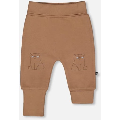 Organic Cotton Evolutive Pants with Bears, 6M