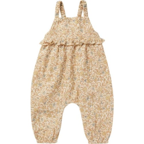 Kinsley Floral Ruffle Cotton Romper, 3-6M
