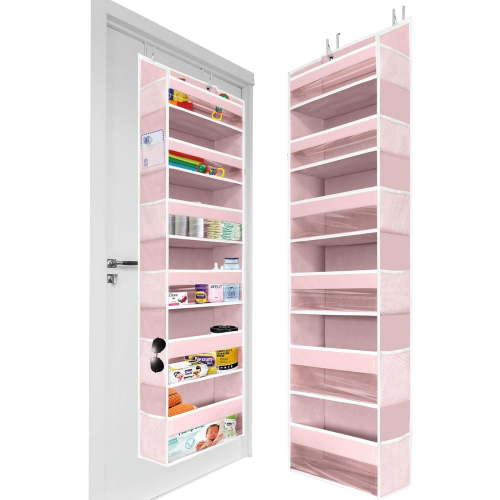 Heavy Duty Over the Door Organizer , Hanging Storage Closet Door Organizer for Bedroom, Bathroom and Baby Nursery Storage