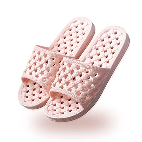 AYYDMY Quick Drying Shower Slippers for Women Men, Non Slip House Shoes Cushioned Thick Sole Bathroom Sandals Indoor Outdoor Soft Platform Sandals for Living Room, Shower, Pool, Beach, SPA, Gym