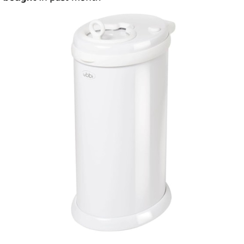 Ubbi Stainless Steel Diaper Pail, Odor Locking, No Special Bag Required, Award-Winning, Registry Must-Have