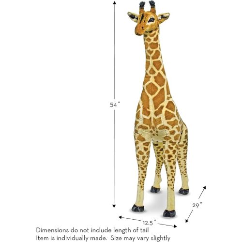 Melissa & Doug Giant Giraffe - Lifelike Stuffed Animal (Over 4 feet Tall)