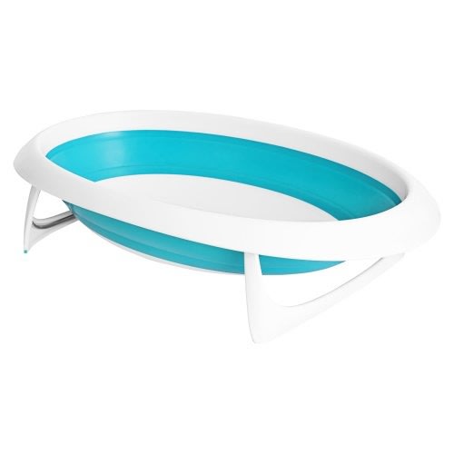 Boon Naked Collapsible Baby Bathtub - Blue/White