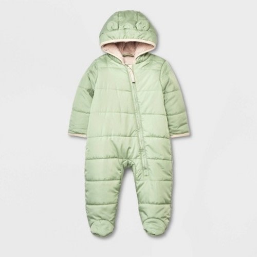 Baby Bunting Snowsuit - Cat & Jack™, Color: Green, Size: 3M