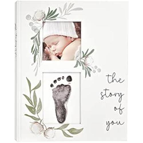 Baby Memory Book for the Modern Minimalist - Simple Baby Book for Boy or Girl - First Years Journal - Monthly Milestone Keepsake Record Book - Gender Neutral Pregnancy Gift for Baby Shower