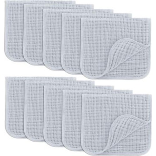 Muslin Burp Cloths - Pack of 10