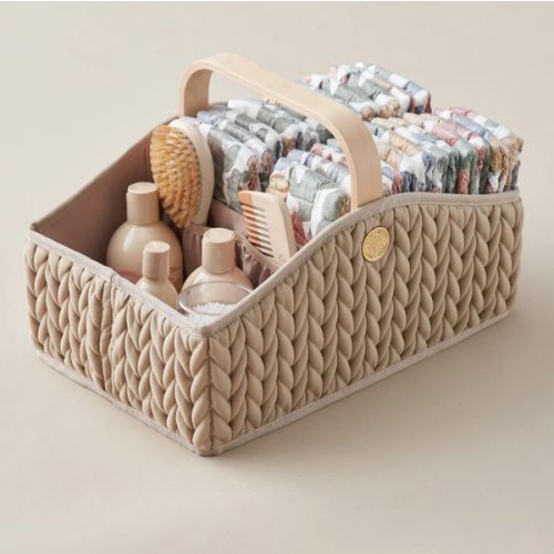 HAPP Brand Diaper Caddy - Beige
