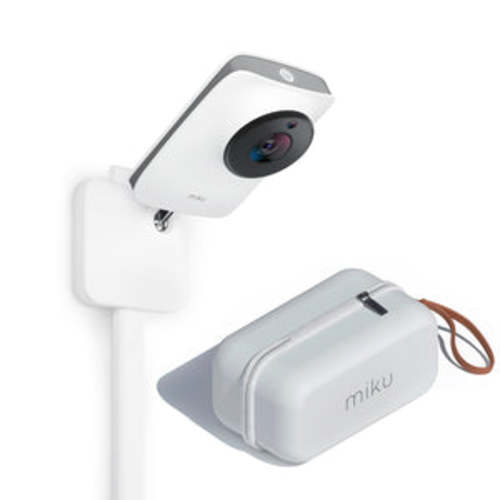 Miku Pro Smart Baby Monitor Bundle With Travel Case | Track Breathing, Oxygen and Sleep