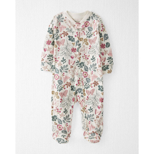 Baby Organic Cotton Botanical Butterfly Sleep & Play Pajamas