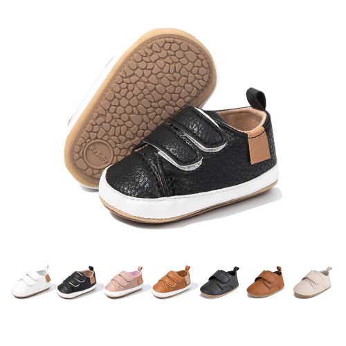 Meckior Infant Shoes High-Top Sneakers Black Size 6-12 Months