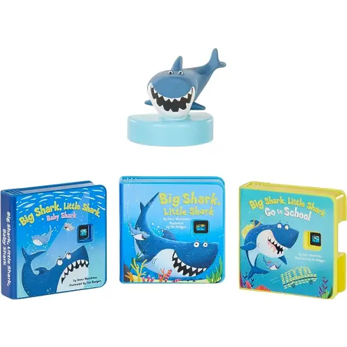 Little Tikes Story Dream Machine Big Shark, Little Shark Story Collection, Storytime, Books, Random House, Audio Play Character, Gift and Toy for Toddlers and Kids Girls Boys Ages 3+ Years