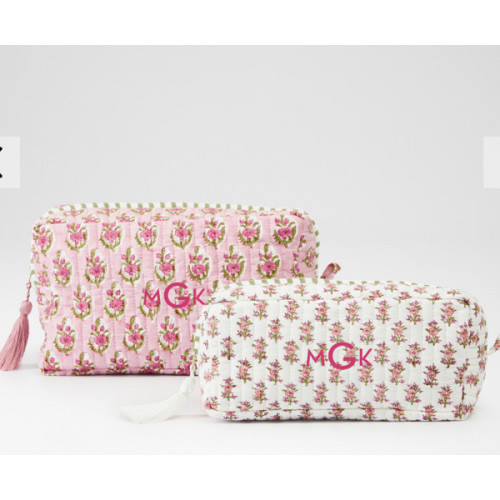 Block Print Travel Pouch Set