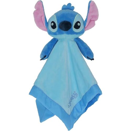 KIDS PREFERRED Disney Baby Lilo and Stitch 12 Inch Stitch Baby Lovey Security Blanket Snuggle Toy Stuffed Animal for Newborn Infants and Babies