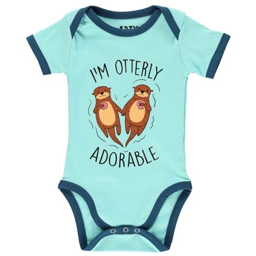 Lazy One Cute Unisex Baby Bodysuit, Cute Animal Designs, 6-18 Months