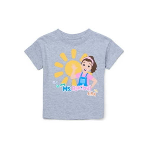 Ms. Rachel Toddler Short Sleeve Crewneck Tee, Sizes 12M-5T