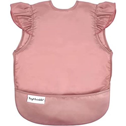 Tiny Twinkle Mess Proof Baby Bib - Waterproof Toddler and Baby Apron Bib - Machine Washable - PFAS and BPA Free