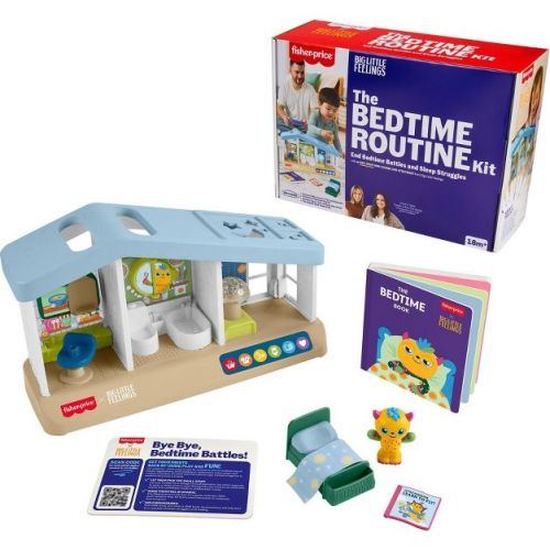 Fisher-Price Big Little Feelings Bedtime Routine Kit: Set of Toys & Tips for Toddlers & Kids