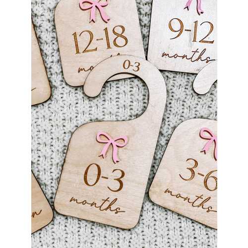 Baby Closet Dividers, Nursery clothes dividers, Wood Clothes Size Markers, Wooden Baby Closet Organizers, Baby Shower Gift Ideas, Clothing