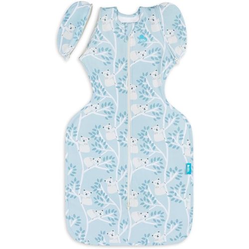 Love To Dream Swaddle Up Transition Swaddle, 1.0 TOG, Patented Zip-Off Wings, Gently Help Baby Transition from Being Swaddled to Arms Free When Showing Signs of Rolling. 19-24 lbs, Mini Koalas