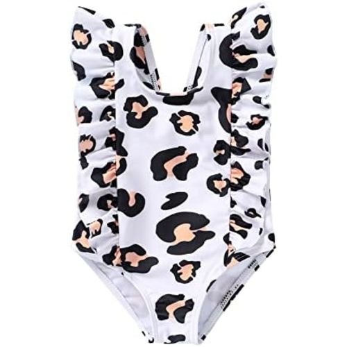 Newborn Baby Girl Ruffle Swimsuit Infant Toddler One Piece Floral Bikini Beach Bathing Swimwear Set