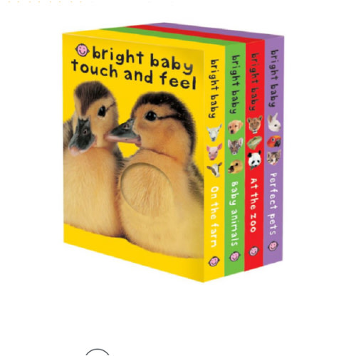 Bright Baby Touch & Feel Boxed Set: On the Farm, Baby Animals, At the Zoo and Perfect Pets by Roger Priddy, Hardcover | Barnes & Noble®
