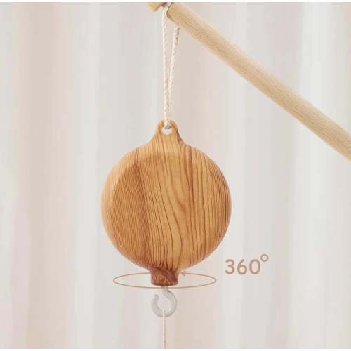Music box spinner for crib mobile