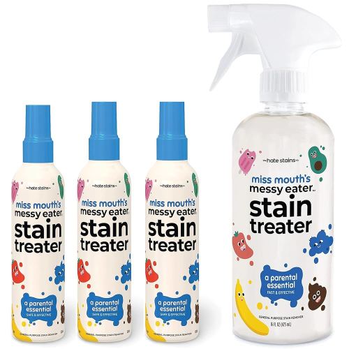 Miss Mouth's Messy Eater Stain Treater - 3 Pack Stain Remover Spray and 16oz Bottle