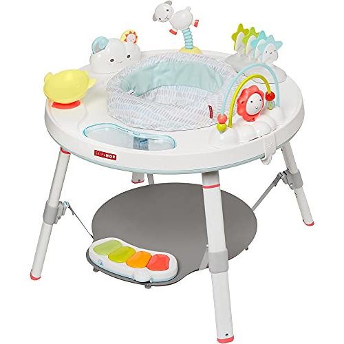 Skip Hop Baby Activity Center: Interactive Play Center with 3-Stage Grow-with-Me Functionality, 4mo+, Silver Lining Cloud