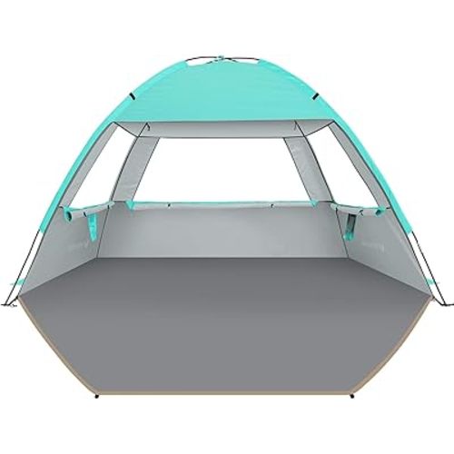 Venustas Beach Tent Sun Shelter | Crystal Mint | 3 Person | 50+ UV Protection