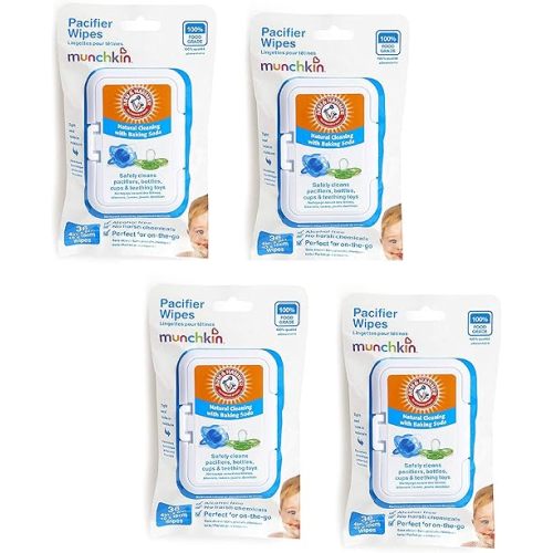 Munchkin Arm & Hammer Pacifier Wipes (4 Packs of 36 wipes each)