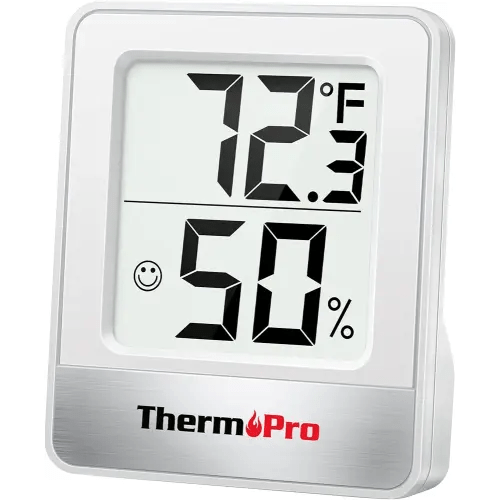 ThermoPro TP49 Digital Hygrometer Indoor Thermometer Humidity Meter Room Thermometer with Temperature and Humidity Monitor Mini Hygrometer Thermometer