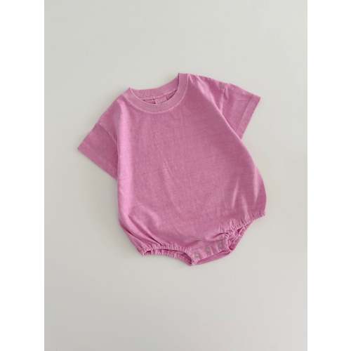 Baby Garment-Dyed T-Shirt Romper (3-18m) - 4 Colors | AT NOON STORE