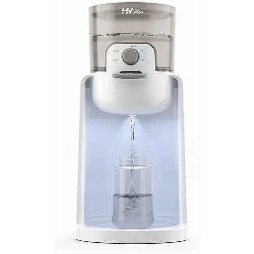 Water Warmer, HEYVALUE Baby Bottle Warmer, Formula Maker with Night Light, 4 Temperature Control & 72H Keep Warm, Detachable Tank, Instantly Dispenses Warm Water, Feed Baby More Easier and Healthier