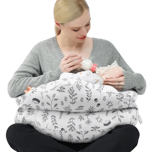 Chilling Home Nursing Pillow Adjustable, Pillow for Breast Feeding Bottle Feeding, Large Size More Support for Mom, Breastfeeding Essentials, Removable Cover