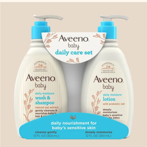 Aveeno baby bathtime set