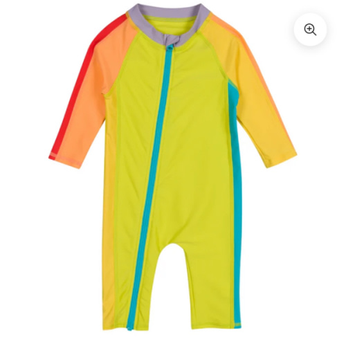 Sunsuit - Long Sleeve Romper Swimsuit | "Color Pop"
