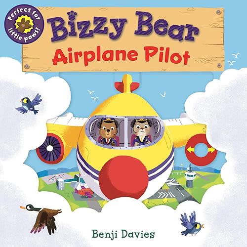 Bizzy Bear: Airplane Pilot: (Interactive Board Book About Aircraft Planes for Toddlers - With Sturdy Tabs and Slides to Push and Pull) Board book – January 12, 2021
