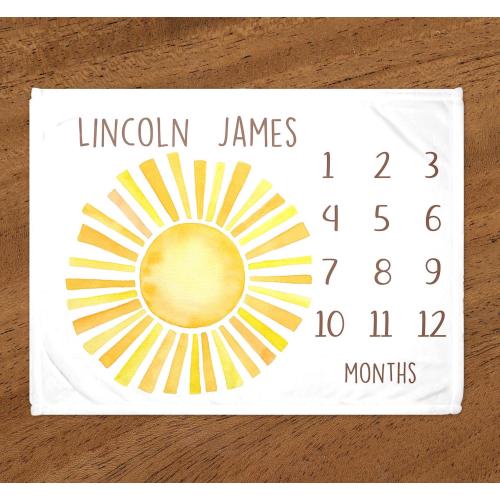 Sun Milestone Blanket, Boho Sunshine Milestone Blanket, Sunshine Blanket,You Are My Sunshine, Baby Shower Gift, Sun Blanjet B1743