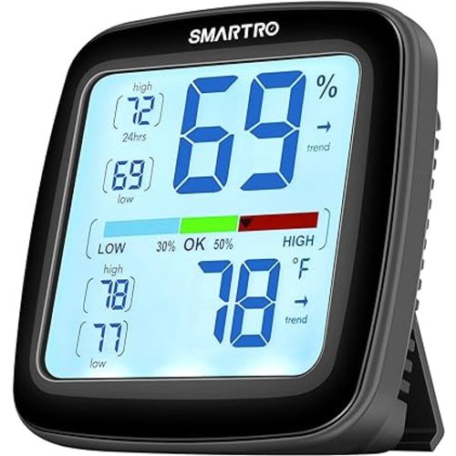 SMARTRO SC42 Professional Digital Hygrometer Indoor Thermometer Room Humidity Gauge Pro Accuracy Calibration