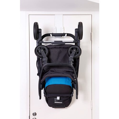 Dreambaby Strollerbuddy StrollAway Over The Door Baby Stroller Hanger – Heavy Duty Metal Hook Organizer with 50lbs Load Capacity – Model L256