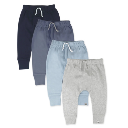 4-Pack Organic Cotton Honest Pants | Bahamas Blue | Honest Baby Clothing