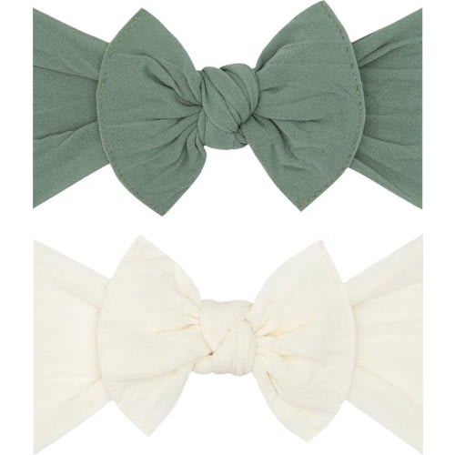 Baby Bling Headbands, Sage Ivory