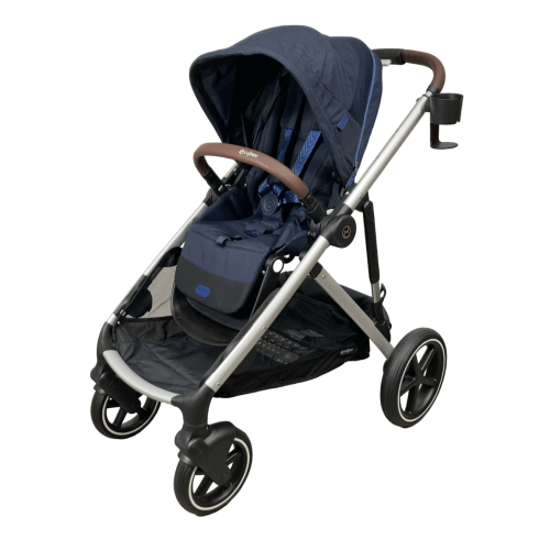 Cybex Gazelle S Modular Stroller, 2021, Navy Blue, Taupe Frame